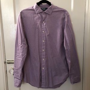 Ralph Lauren Purple Checkered Dress Shirt